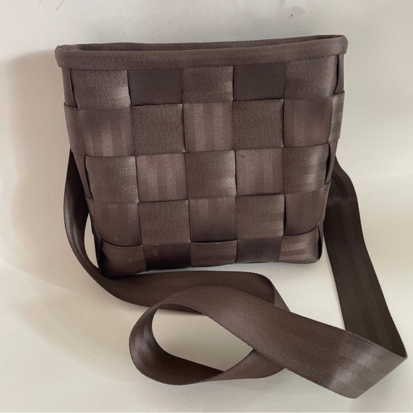 Harveys Handbags - Harveys Brown Seatbelt Bag Mini Messenger Cross-body bag Recycled